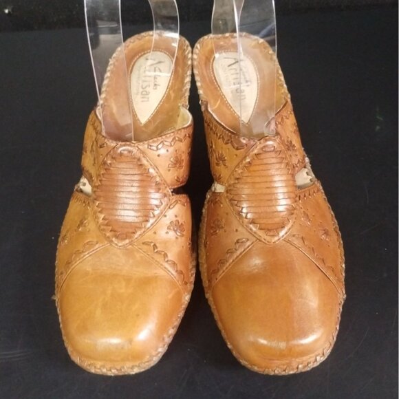 Clarks Artisan C. Women's Brown Shoes/Mules/Wedges Sz7 SKU 3151 - Picture 1 of 6